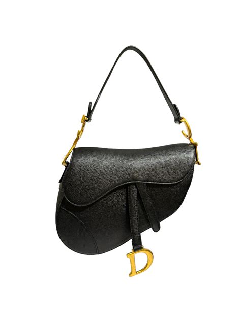 borsetta dior sella vintage|Borsa a tracolla Saddle Pelle di vitello granulata nera .